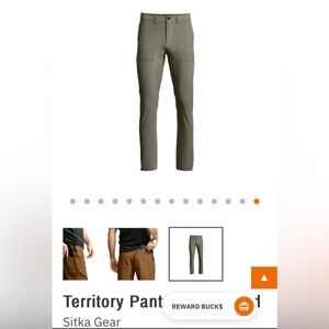 Sitka Gear Territory Pants NWOT